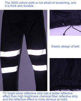 Pantalon de travail réfléchissant, pantalon de pluie pour homme, pantalon de travail, circulation, route, sécurité en usine, imperméable, pantalon de survêtement lumineux pour l'équitation