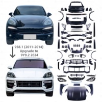 Piezas de Auto para Porsche Cayenne 958 2011-2017, Actualización Estilo 9Y0.2 GTS con Parachoques, Puerta Trasera, Faros Delanteros LED, Luces Traseras, Plug and Play