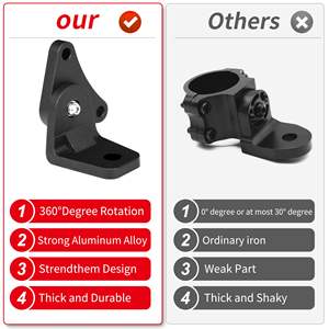 X3 Whip Flag Mount 2-Pack, supports de montage UTV réglables à 360 ° pour drapeau, laisser la lumière, antenne <span class=keywords><strong>Go</strong></span> <span class=keywords><strong>Pro</strong></span> - Product Image 6