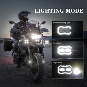 Faro a LED per moto con abbaglianti/anabbaglianti, compatibile con <span class=keywords><strong>F</strong></span> <span class=keywords><strong>650</strong></span> 700 800 GS <span class=keywords><strong>F</strong></span> 800GS Adv Adventure 2008-2018, faro F800GS - Product Image 2