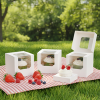 Boîte à gobelets portable carrée en papier kraft, résistante à l'humidité, imprimée en héliogravure, personnalisable, pour aliments pour bébés, chewing-gum, aliments en conserve, tarte aux œufs
