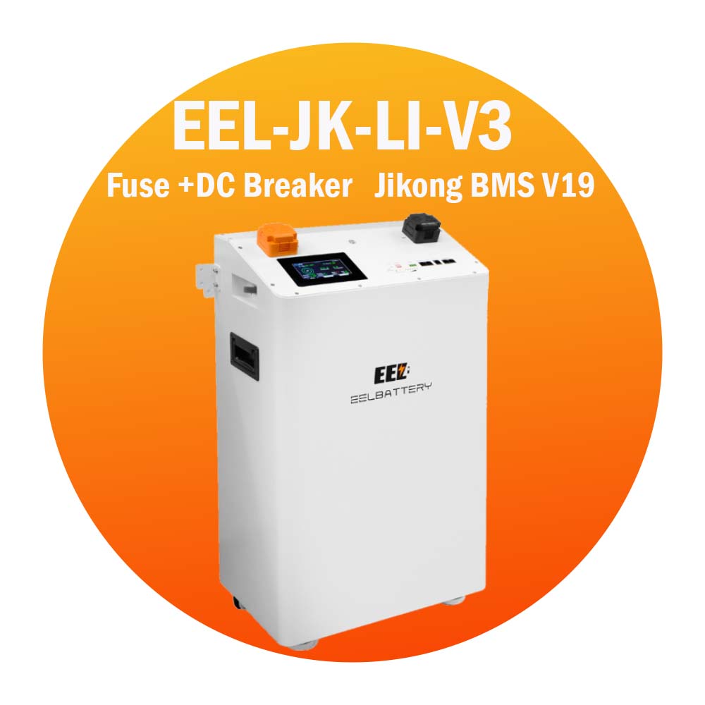 EEL 48 В 16S стоячий JK V3 коробка встроенный Новый V19 BMS инвертор 2А активный баланс выключатель + предохранитель стоячий С колесными коробками