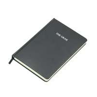Carnet de notes A5 en cuir PU à couverture rigide, reliure cousue, ouverture à plat, avec marque-pages en ruban de soie – Nouveauté 2027, Prix Usine, Vente Flash