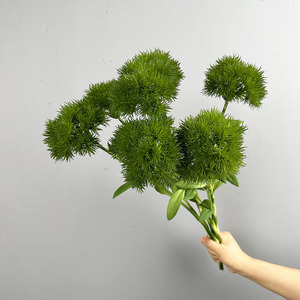 Flores Verdes Artificiales, Clavel Decorativo para el Hogar, Plantas Falsas, Adorno para Jardín u Oficina, Planta Artificial para Paisajismo - Product Image 3