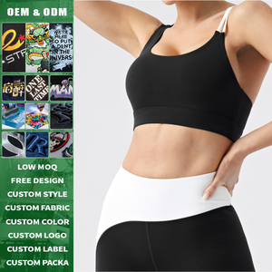 Ensemble de yoga respirant personnalisé de haute qualité avec soutien-gorge de sport rembourré pour femme, idéal pour la course en extérieur et les activités de gym à fort maintien - Product Image 3