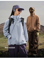 Veste bomber unisexe Pelliot 2025 3L Hardshell coupe-vent imperméable 20000mm avec fermeture éclair réversible pour alpinisme professionnel
