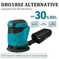 Ponceuse orbitale sans balais 18V à couple élevé 190W, disque de ponçage 123mm pour préparation de surfaces en béton, bricolage, lithium-ion