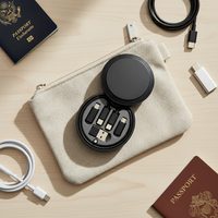 Adaptateur OTG personnalisé en ABS écologique, kit USB 60W 3A à charge rapide, ensemble de câbles de charge et de données 6 en 1, y compris un porte-clés pour les voyages et les cadeaux