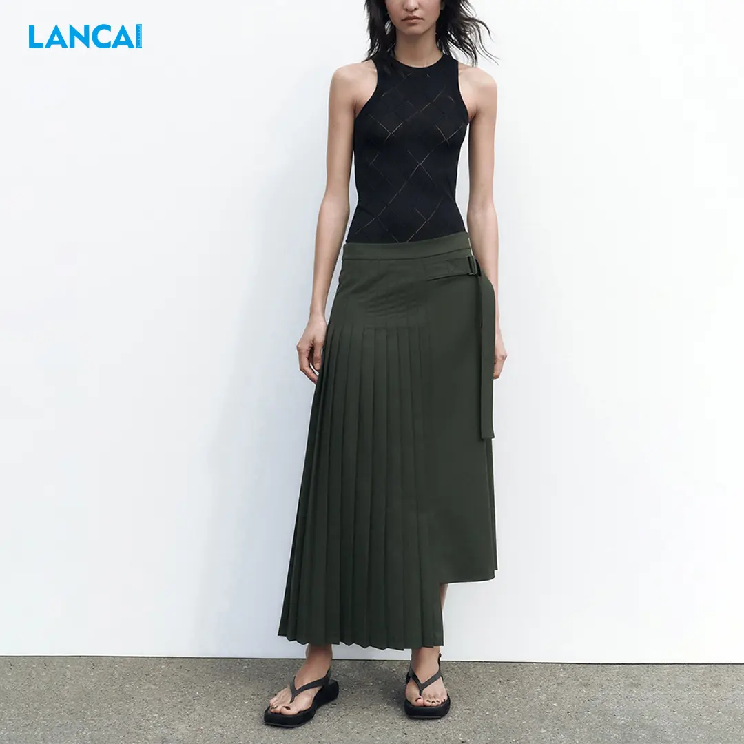 Custom Skirt For Women's 100% Cotton New Fashion Long Skirt