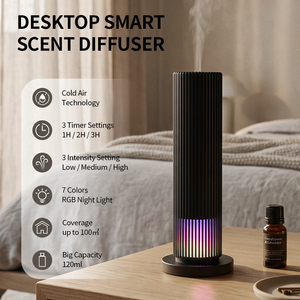 Freestanding Electric Essential Oil <b>Diffuser</b> Quiet Modern Design Smart App Control <b>LED</b> <b>Lighting</b> Hotel Use Home Scent Machine - Product Image 1