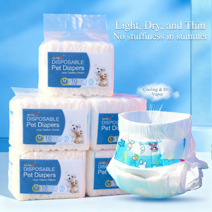 Pañales desechables para mascotas, talla M, 10 piezas, secos y refrescantes para perros, envío directo - Product Image 2