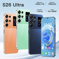 Teléfono Inteligente S26 Ultra Original con 1 TB de Almacenamiento, Deca Core, 16 GB de RAM, 5G, Pantalla de 7.3 Pulgadas, Desbloqueo por Reconocimiento Facial, Android