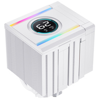 SNOWMAN Nouveautés Refroidisseur d'air numérique pour PC de bureau Dissipateur thermique en cuivre 6 caloducs Affichage thermique en temps réel Ventilateurs silencieux 120 mm