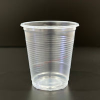 Vente en gros bon marché de gobelets à café jetables transparents en plastique PP,PE imprimés avec logo, gobelets en plastique pour boissons froides fabriqués au Vietnam