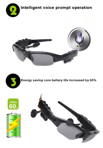 نظارات شمسية ذكية للرجال للبيع بالجملة نظارات شمسية لاسلكية لركوب الدراجات نظارات شمسية مستقطبة سماعات أذن ميكروفون ريفر سبورتس بلاستيك - Product Image 6