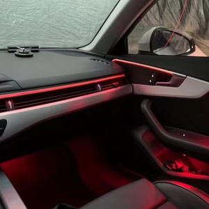 アンビエントライトRGBパーフェクトセントラルコントロールアウディA4L (2017-2023) 用4ドア (ラジウムカービング)