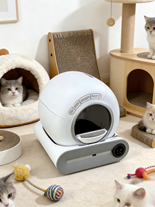 Bac à litière <span class=keywords><strong>automatique</strong></span> <span class=keywords><strong>pas</strong></span> <span class=keywords><strong>cher</strong></span> pour chat, autonettoyant, grande capacité, facile à nettoyer, contrôle des odeurs, ouverture supérieure - Product Image 5