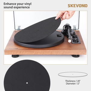Tapete Antideslizante de Vinilo para Discos LP de Calidad Premium, Tapete para Tocadiscos, Tapete para Tocadiscos de Fábrica - Product Image 2