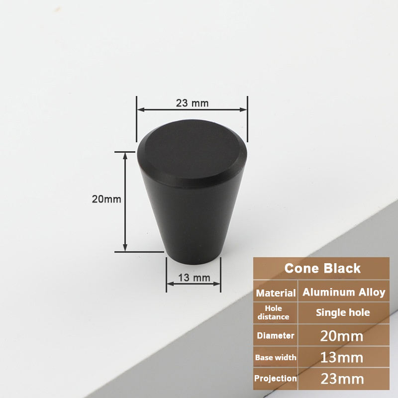 Black / Cone 23Hx20x13
