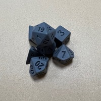 Vente en gros de dés en acrylique noir non coloré de 16mm pour donjons numériques Dragons personnalisables D20 D12 D10 D8 D6 D4 polyédriques sculptés