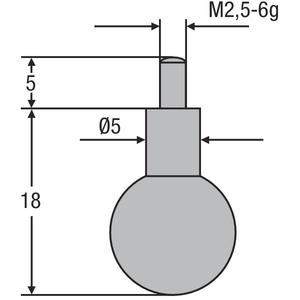 HELIOS PREISSER - 0710181 Inserto de medición M2.5-CALIBRES EAN 4029713220877 - Product Image 1