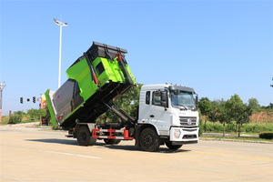 รถบรรทุกขยะแบบยกถังไฮดรอลิก Dongfeng 4x2 เกียร์ธรรมดา เครื่องยนต์ดีเซล 12-16 คิว  ชิ้นส่วนสำคัญ  ประกอบด้วย เครื่องยนต์ มอเตอร์ เกียร์บ็อกซ์ - Product Image 2