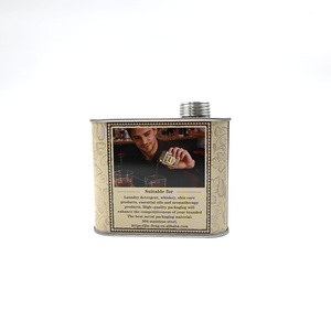 Boîte en métal rectangulaire plate personnalisée imprimée avec bec verseur à vis, boîte en métal pour l'emballage de spiritueux, de whisky, de vin et d'alcool. - Product Image 5