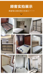 Muebles para el Hogar Ahorradores de Espacio para Apartamentos Pequeños Cama de Pared Invisible con Armario Juego de Sofá Murphy Camas Plegables - Product Image 6