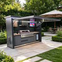 Outdoor Small Kitchen Outdoor Kitchen Waterproof Stainless Steel Outdoor Kitchen