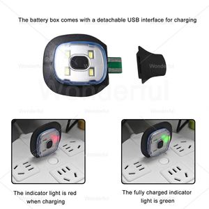 Bonnet LED unisexe avec lampe frontale rechargeable par USB, 100 % acrylique, visière plate pour activités de plein air et cadeaux de remise de diplôme/Saint-Valentin - Product Image 5