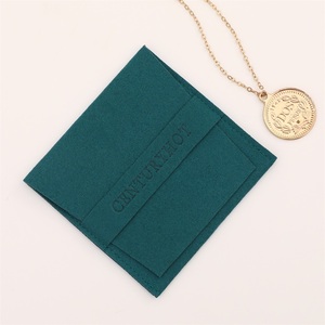 <b>Large</b> and Small Batches OEM Custom Microfiber Jewelry Pouch Soft Necklace <b>Gift</b> Bag, Durable Luxury Packaging - Product Image 2