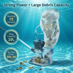 2024 nouveau capteur de feuilles de <span class=keywords><strong>piscine</strong></span> rechargeable alimenté par batterie sans fil grande capacité de poussière pour <span class=keywords><strong>piscine</strong></span> - Product Image 2