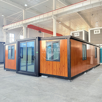 Maison préfabriquée en conteneur d'acier certifiée SAA, 2 chambres, kit de maison préfabriquée avec application commerciale, design extensible de luxe