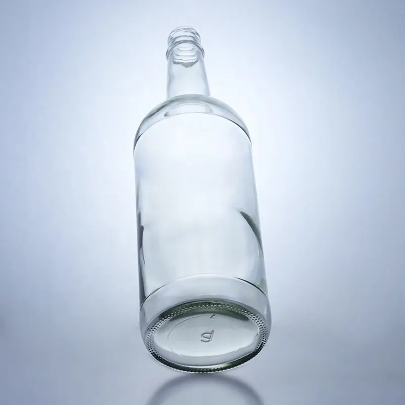 manufacturer mass bulk vodka bottles 750ml 1000ml for liquor spirit with metal screw cap