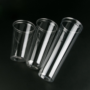 Impression personnalisée jus café lait thé boisson froide tasse à emporter vases en plastique PET transparent tasses à thé à bulles avec couvercles - Product Image 5
