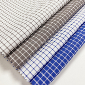 Haute qualité 100% coton 40x8 0/2 fil teint ammoniac <span class=keywords><strong>liquide</strong></span> + humidité finition popeline tissu à carreaux pour vêtements - Product Image 1