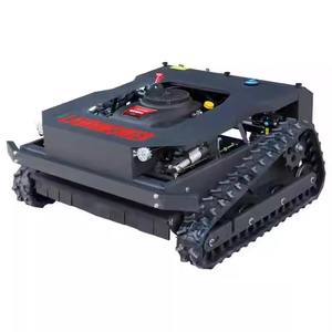 Désherbeuse industrielle télécommandée 4 temps pour usage domestique avec moteur essence 7 CV 224 cm³ et bac de ramassage 150 L à décharge latérale - Product Image 4