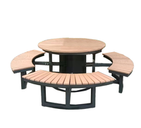 Vente en gros de meubles de jardin extérieurs imperméables parc créatif école espaces publics loisirs banc de patio avec protection solaire
