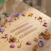 Embouts en verre en spirale en gros, taille, couleur et forme personnalisées avec bouchon en caoutchouc pour cigares roulés à la main