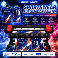 Imprimante à sublimation par transfert thermique grand format de 1,8 m de large, imprimante numérique pour tissus textiles