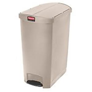 Cestino per Rifiuti con Pedale 90 L Beige in Resina per Uso Interno ed Esterno - Product Image 1