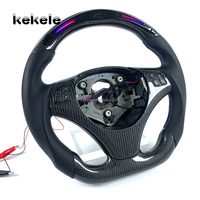 Volant en cuir perforé en fibre de carbone M Performance pour BMW Série 3 E81 E82 E87 E88 E90 E91 E92 E93 2005-2013