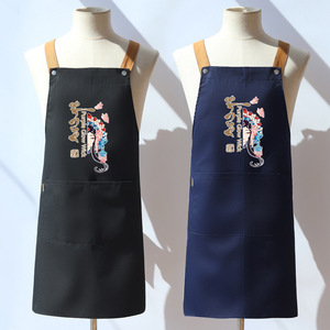 ผ้ากันเปื้อนโลโก้สั่งทำระดับพรีเมียม สำหรับใช้ในครัวเรือน กันน้ำ กันน้ำมัน ชุดทำงานผู้หญิง ผ้าฝ้ายแท้ สไตล์ใหม่ปี 2026 แบบเน็ตไอดอล - Product Image 3