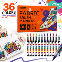 Marqueurs textiles rechargeables aux couleurs vives, marqueurs de peinture textile pour vêtements, t-shirts, DIY, graffiti, stylos d'art textile pour étudiants