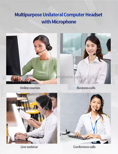 Chất lượng cao 3.5mm USB tai nghe có dây với tiếng ồn hủy bỏ bùng nổ xoay <span class=keywords><strong>mic</strong></span> cho văn phòng hội nghị âm nhạc & cuộc gọi trung tâm sử dụng - Product Image 6