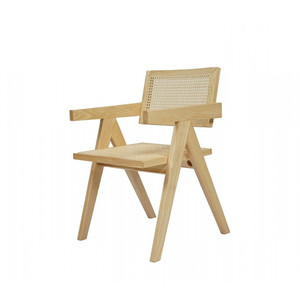 HMS Open Back sala da pranzo poltrona in legno naturale pelle solida fattoria Design contemporaneo per casa ufficio soggiorno mobili - Product Image 3