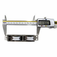Rueda Doble para Ventana de Aluminio, Acero Inoxidable 304, Nylon, Altura de 30 a 38 mm, Capacidad de Carga de 150 kg, Proveedor de Herrajes