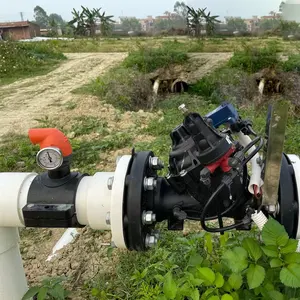 Electrovanne de contrôle hydraulique d'irrigation goutte à goutte en plastique de 2 pouces pour l'irrigation de l'eau en carton électrovannes à température normale