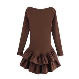 Vestido Corto Casual de Primavera con Cintura Imperio, Antiestático, Ajustado y Estilizador - Product Image 6