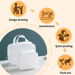 Công suất lớn đa chức năng du lịch trong suốt Túi mỹ phẩm, không thấm nước xách tay PVC vệ sinh túi lưu trữ - Product Image 5